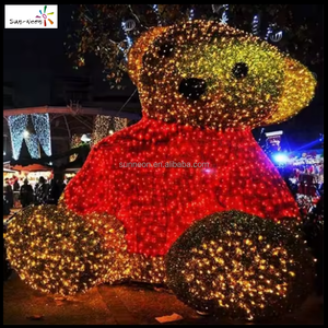 Luces Decorativas Navideñas para Exteriores con Motivo de Oso Polar LED, Clasificación IP44, 2700K Blanco Cálido, Fácil Instalación - Product Image 4