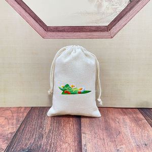 Sacs en coton de couleur crème écologiques Pochette durable et élégante pour l'emballage des aliments, des bougies Recyclable Écran pour l'artisanat Poussière - Product Image 4