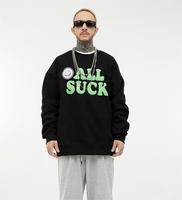 Pullover di alta qualità a buon mercato sublimazione ricamo personalizzato patch Mne felpa girocollo