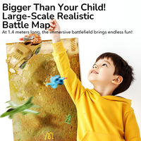 Mideer MD4313 Little Commander Strategy Base Gift Set Jeu de société de simulation militaire avec modèles de chars et d'avions
