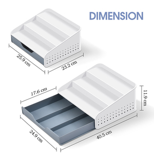 Wireking gia vị Giá nhựa hiển thị miễn phí đứng đồ dùng chủ nhà bếp lưu trữ bước kệ giá - Product Image 6