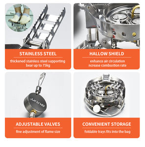 Cocinero Bulin <span class=keywords><strong>de</strong></span> gas para exteriores, estufa portátil para acampar en grupo, patio trasero, jardín, campo, playa, estufa <span class=keywords><strong>de</strong></span> gas - Product Image 5