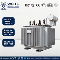 Transformateur de distribution immergé dans l'huile 33 kV 400 kVA 630 kVA 800 kVA 2000 kVA, transformateur de puissance électrique, noyau en alliage de cuivre amorphe