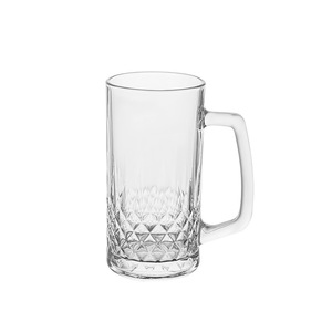 Vente en gros logo personnalisé chope à bière verres chope à bière en verre bon marché avec poignée en verre transparent - Product Image 6
