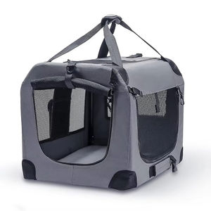 Moda büyük kapasiteli katlanabilir evcil hayvan kafesi araba çantası ve taşınabilir araba taşıyıcı taşınabilir köpek sırt çantası açık seyahat Pet bavul - Product Image 5