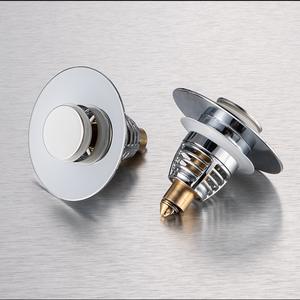 Joyhoo Bouchon universel moderne pour évier de salle de bain avec collecteur de cheveux <span class=keywords><strong>Cartouche</strong></span> filtrante en laiton anti-obstruction pour évier de lavabo - Product Image 2