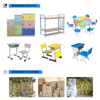 Ensemble de bureau et chaise d'école réglables modernes avec tiroir, chaises d'étude pour enfants, bureau et chaise d'école pour élèves en classe