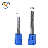 Fraise à queue droite à 3 cannelures Warrior's Bit, revêtement AlTiN, en carbure, haute précision, pour usinage CNC rapide, compatible OEM