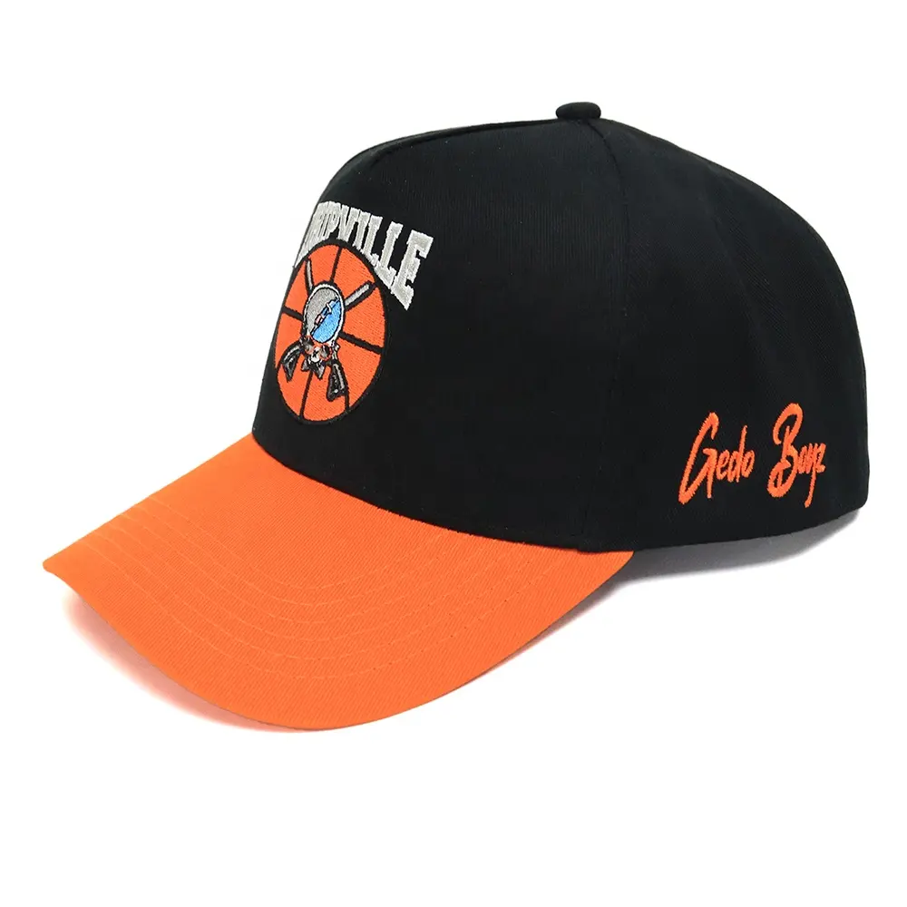 New Fashion Stylish 3D Embroidery Custom Logo Girls Women Ladies Black Outdoor Sports Baseball Caps Hats