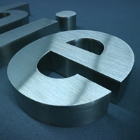 Enseignes Métalliques Personnalisées Carrey Sign – Lettres 3D pour Entreprise, Bureau, Réception, Logo Publicitaire, Enseigne Murale Intérieure en Métal