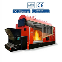 Chaudière à vapeur industrielle horizontale à circulation naturelle basse pression, à tubes de chaleur, à biomasse, à circulation de chaîne, pour eau et vapeur, 500 kg, 1t, 2t, 4t, 5t, 8t