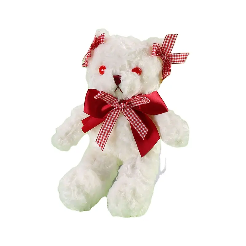 새로운 스타일 어머니의 날 선물 30 cm 새로운 활 곰 봉제 곰 장난감 박제 동물 봉제인형
