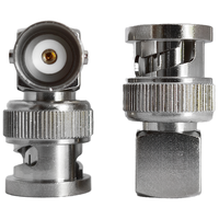 Conector BNC-JWK de Latón de Alto Rendimiento, 50 ohmios, Conector Coaxial BNC Macho en Ángulo Hembra