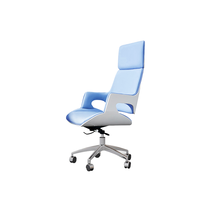 Fauteuil de bureau exécutif moderne en cuir PU à dossier haut, ergonomique et réglable, pivotant, pour usage domestique, bureau et hôtel - Vente en gros