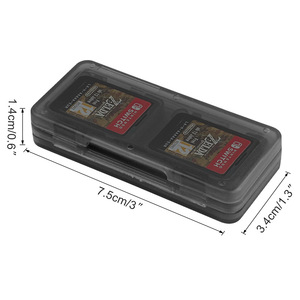 Boîte de rangement en plastique 4 en 1 pour cartes de jeu, étui pour cartes de jeu <span class=keywords><strong>Switch</strong></span> <span class=keywords><strong>Lite</strong></span>, boîte de rangement protectrice pour cartouches de jeu Nintendo <span class=keywords><strong>Switch</strong></span> - Product Image 2