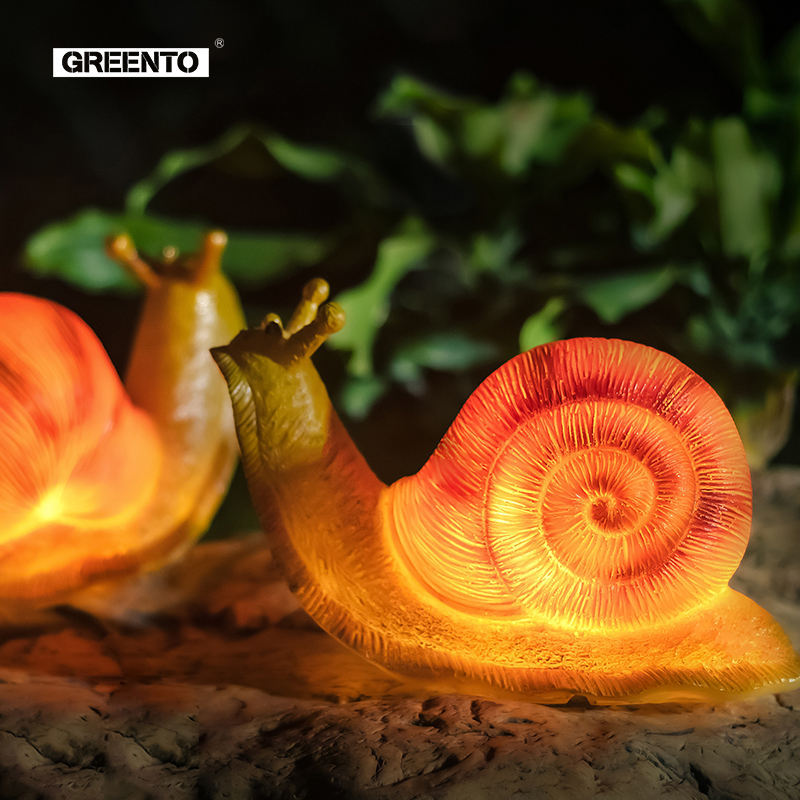 LED Snail Garden Lamp for Lawn Backyard Park Resort & Real Estate Real Animal Landscape Lighting Decor