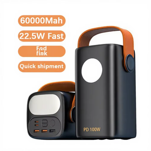Batería Externa Portátil para Laptop de 100W y 80000mAh, Súper Capacidad, Luces LED Dobles, Carga Rápida, Estación de Energía Dual - Product Image 1