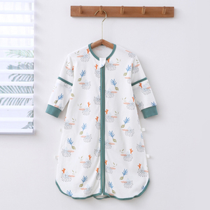 HUOYOUNG Sac de couchage d'<span class=keywords><strong>hiver</strong></span> en coton personnalisé pour bébé Tout en chaud pour enfant Couette anti-coup de pied Couverture d'emmaillotage une pièce - Product Image 3