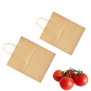 Durable para empaquetar bolsas de papel Kraft marrón con asa varios tamaños Etiqueta Privada precio adecuado al por mayor de Vietnam - Product Image 2