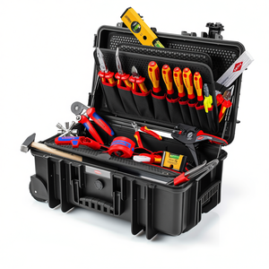 Maletín de herramientas eléctricas Robust26 Move de 22 piezas, organizador profesional con ruedas para electricistas y técnicos - Product Image 3