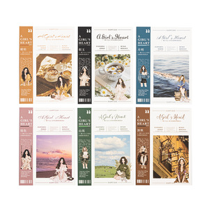 10 pegatinas por paquete, Serie de corazones para niñas, materiales de diario troquelados para <span class=keywords><strong>revistas</strong></span> para niñas - Product Image 5