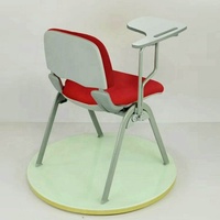 Chaise d'entraînement multifonctionnelle pliable contemporaine avec tablette d'écriture pour la maison, le bureau et l'école