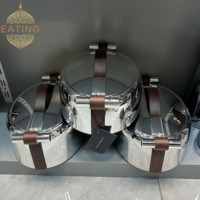 Ensemble polyvalent de 3 chauffe-plats isothermes 2L, 2.5L, 3L – Présentation élégante pour la cuisine et la table – Prêt à être expédié