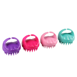 Silicone Hair <b>Scalp</b> Massager Wet and Dry Silicon Shampoo <b>Brush</b> <b>Scalp</b> Massage <b>Brush</b> - Product Image 6