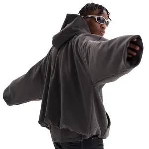 Heavyweight thời trang yếu tố cần thiết quá khổ biểu tượng tùy chỉnh người đàn ông HOODIE Chất lượng cao thoải mái phù hợp với cao cổ áo hoodie