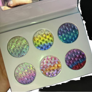 ظلال عيون فاخرة متعددة الألوان بتأثير قوس قزح، منتج رائج، علامة تجارية خاصة، لوحة مكياج فردية بتأثير براق ومتعدد الألوان - Product Image 1