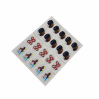 Étiquette autocollante électrostatique d'autocollants transparents de conception de logo personnalisée pour des lunettes.