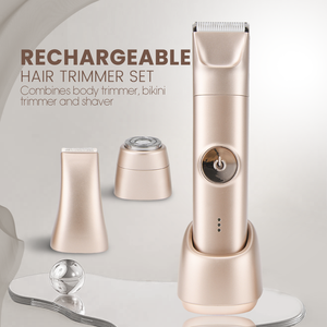 Rasoio Elettrico Professionale PRITECH per Zona Bikini, Strumento Ricaricabile per Rimozione <span class=keywords><strong>Peli</strong></span> Corporei, Rasoio Elettrico Femminile per Naso e <span class=keywords><strong>Gambe</strong></span> - Product Image 4