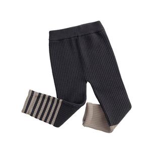 Leggings en laine tricotée pour enfants, automne et hiver, tricot élastique, pantalon de mode pour bébé - Product Image 3