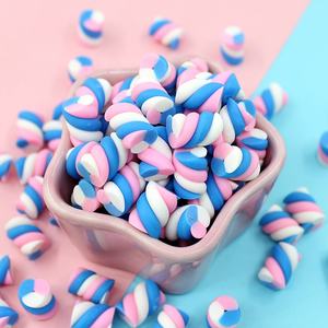 10*10*15MM Piezas de Algodón de Azúcar de Simulación Coloridas, Barra de Caramelo Suave de Arcilla Polimérica de Colores Arcoíris para Decoración Infantil - Product Image 5