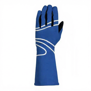 Gants de course unisexes en PU bleu et blanc de haute qualité, à doigts entiers, antidérapants, pour activités sportives en extérieur - Product Image 6
