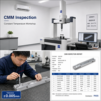 Rails de guidage en aluminium 6061 usinés sur mesure par CNC avec tolérances strictes pour les machines d'emballage