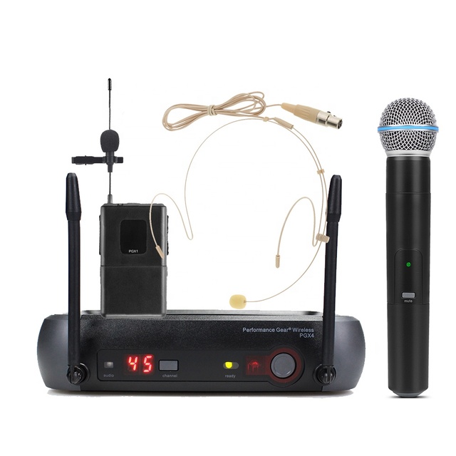 PGX4 BETA58 UHF Cardioid Condenser Wireless Microphone Metal Handheld Lightweight Portable Vocal Microphone for Stage Studio