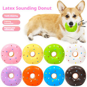 Nuevo Juguete de Látex para Mascotas - Donas que Hacen Sonido - Juguete para Perros Pequeños con Sonido de Donas de Simulación Multicolor - Product Image 2