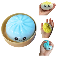 12 pièces/boîte – Jouet Squishy Créatif en Forme de Dumpling – Boîte Mystère Virale – Balle Anti-Stress à Remontée Lente et Douce pour Enfants et Adultes