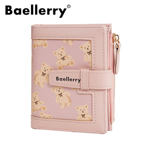 กระเป๋าสตางค์สั้นผู้หญิง Baellerry ลายการ์ตูนหมี กระเป๋าใส่เหรียญอเนกประสงค์ กระเป๋าสตางค์ขนาดเล็ก ใช้ได้ทุกวัน - Product Image 5