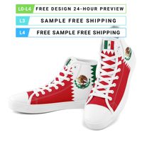 Chaussures en toile décontractées personnalisées avec nom d'équipe, impression à la demande, OEM ODM, pour groupes de fans, directement de l'usine FN024-26023059-3