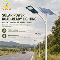 Lampe solaire tout-en-un à prix avantageux avec détecteur de mouvement pour autoroutes et routes principales, éclairage LED