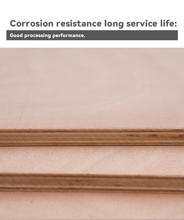 China Customized Melamine Paper Wood Grain Faced Laminated Plywood