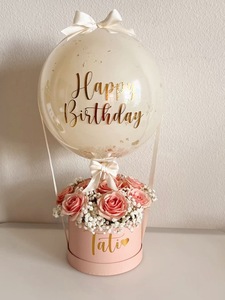 Boîte <span class=keywords><strong>Cadeau</strong></span> en Papier Kraft Blanc Crème et Rouge, Cinq Tailles, pour Bouquet <span class=keywords><strong>de</strong></span> Ballons, Emballage <span class=keywords><strong>Cadeau</strong></span> pour Noël, Anniversaire, Cadeaux <span class=keywords><strong>de</strong></span> Baby Shower - Product Image 3