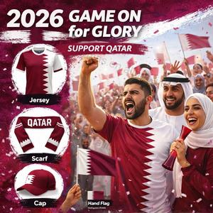 Kit Esencial para Fanáticos del Fútbol 2026: Camiseta, Bufanda, Gorro, Bandera de Mano para Eventos Deportivos y Regalos para Aficionados - Product Image 1