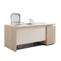 Poste de travail modulaire individuel LINOU pour bureau moderne, avec chaise de bureau, combinaison table d'ordinateur contemporaine de 1,2 m