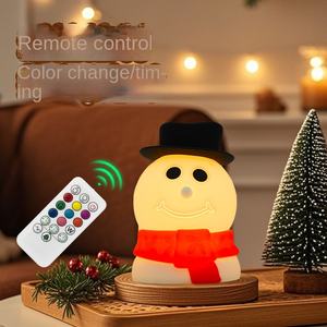 Lámpara de Silicona con Control Táctil que Cambia de Color, Serie Navideña Novedosa, con Diseño de Santa Claus Navideño para Niños, Regalo - Product Image 3