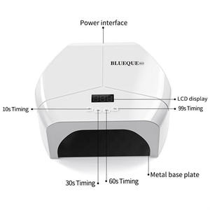 Lámpara UV para Uñas con Base de ABS, 57 LED, Doble Fuente de Luz, Uso Doméstico, Alta Potencia, Curado Rápido, Luz para Terapia de Uñas - Product Image 2