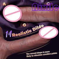 Dildo réaliste en silicone pour femmes, jouet sexuel pour débutantes, stimulation du point G, dildo anal, pénis, jouet sexuel pour adultes, pour couple