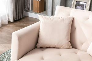 <span class=keywords><strong>Chaise</strong></span> longue convertible sur mesure <span class=keywords><strong>Chaise</strong></span> longue moderne avec 3 angles réglables Canapé-lit d'intérieur avec 2 oreillers - Product Image 2